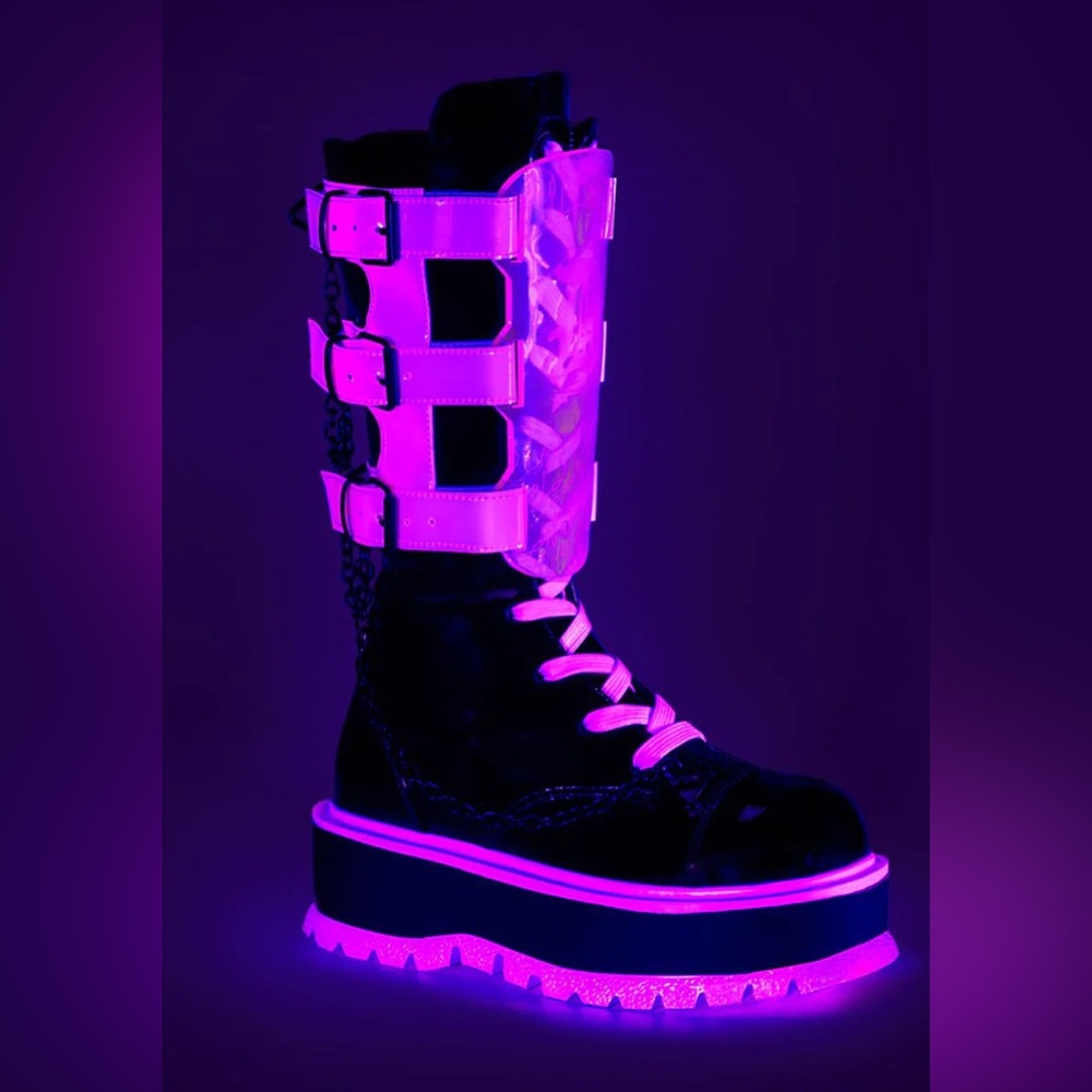Sweet Slime Monster UV Reactive Boots